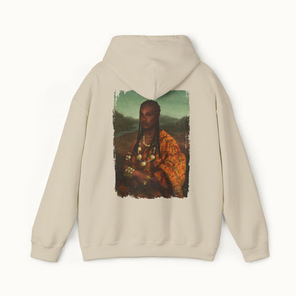 Mama Lisa Colored Heavy Blend™ Hoodie Back Print