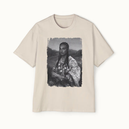 Mama Lisa Monochrome Heavy Oversized Tee