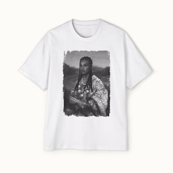 Mama Lisa Monochrome Heavy Oversized Tee