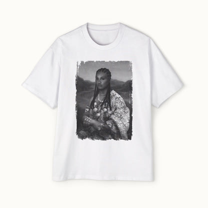 Mama Lisa Monochrome Heavy Oversized Tee