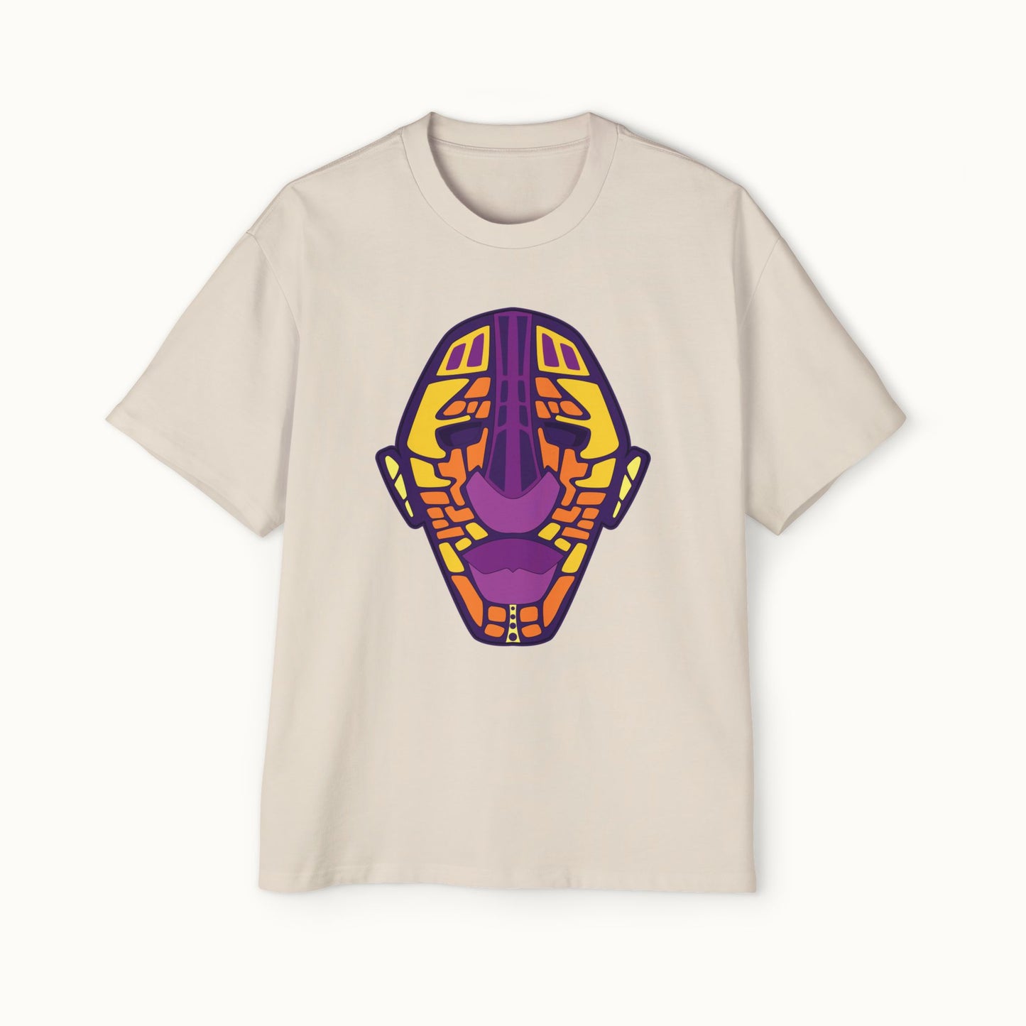Adinkra Mask Pt.1 Heavy Oversized Tee