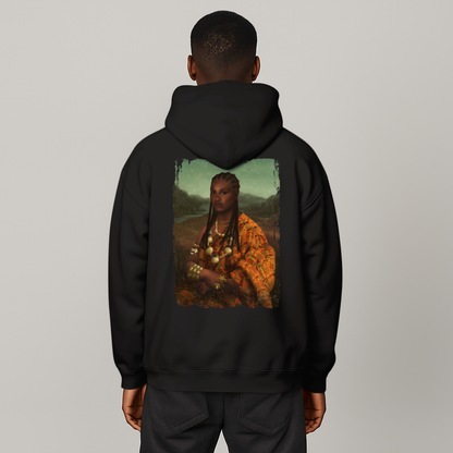 Mama Lisa Colored Heavy Blend™ Hoodie Back Print