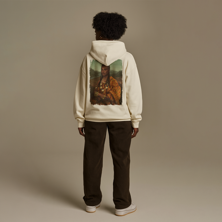 Mama Lisa Colored Heavy Blend™ Hoodie Back Print