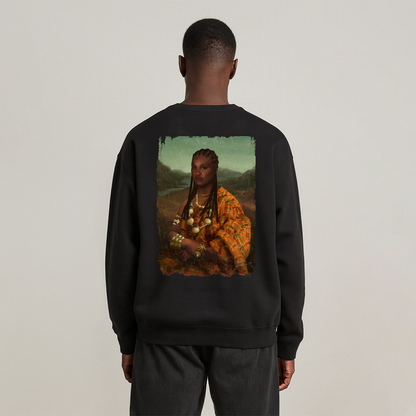 Mama Lisa Colored Heavy Blend™ Sweatshirt Back Print