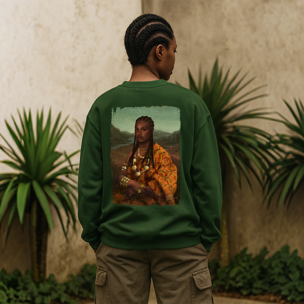 Mama Lisa Colored Heavy Blend™ Sweatshirt Back Print