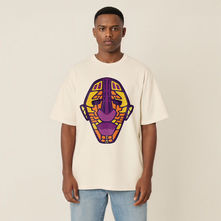Adinkra Mask Pt.1 Heavy Oversized Tee