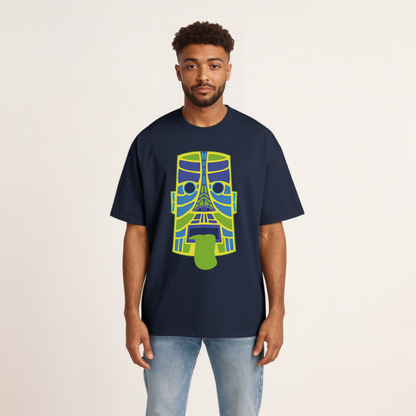 Adinkra Mask Pt.2 Heavy Oversized Tee