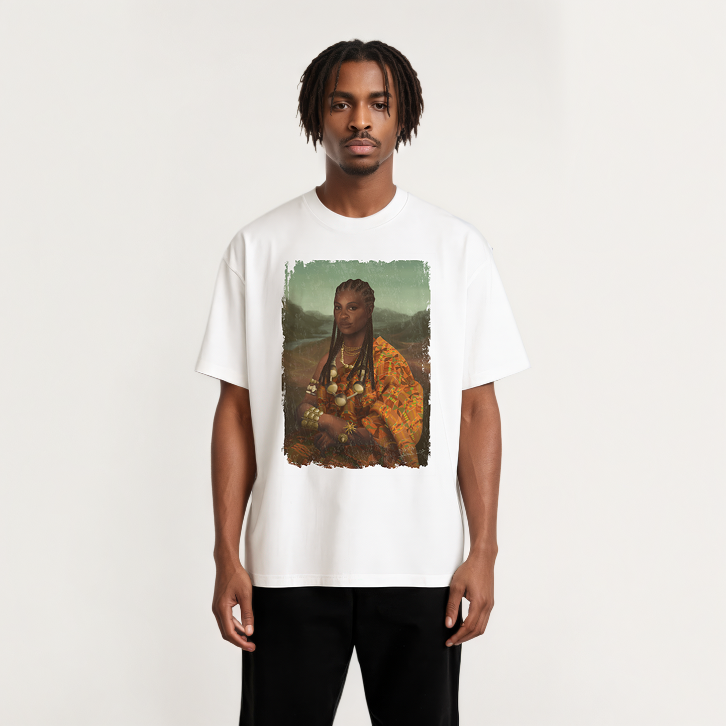 Mama Lisa Colored Heavy Oversized Tee