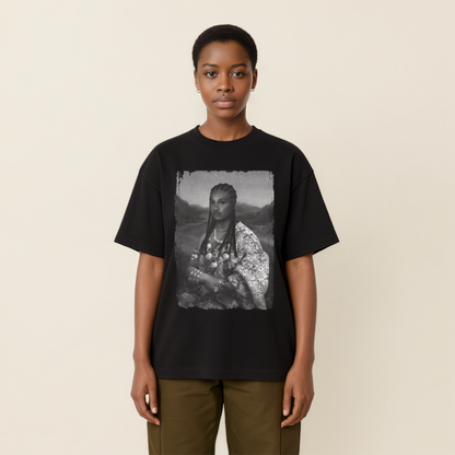 Mama Lisa Monochrome Heavy Oversized Tee
