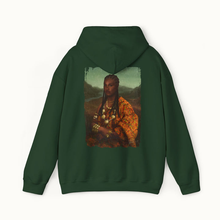 Mama Lisa Colored Heavy Blend™ Hoodie Back Print