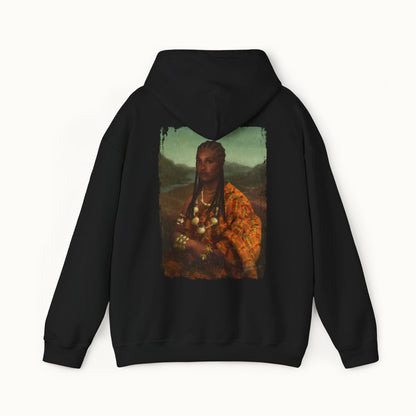 Mama Lisa Colored Heavy Blend™ Hoodie Back Print