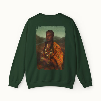 Mama Lisa Colored Heavy Blend™ Sweatshirt Back Print