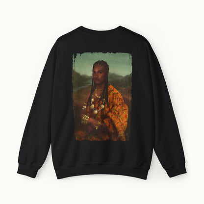 Mama Lisa Colored Heavy Blend™ Sweatshirt Back Print