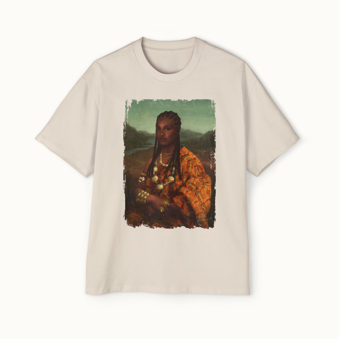 Mama Lisa Colored Heavy Oversized Tee