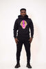 Sue Adinkra Hoodie Herren in Schwarz