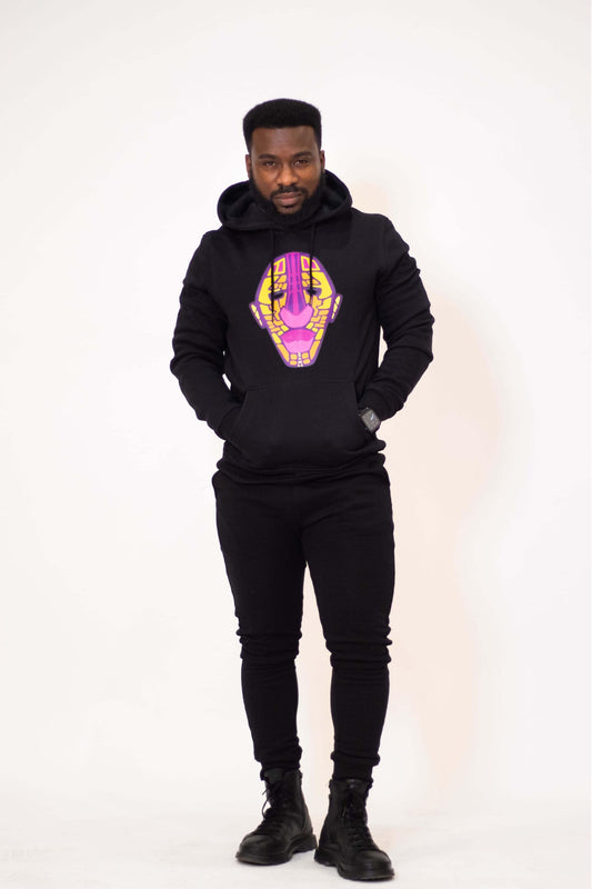 Sue Adinkra Hoodie Men in Black