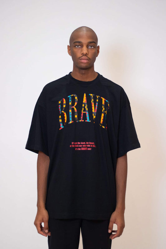 Brave Huge Tee Herren in Schwarz