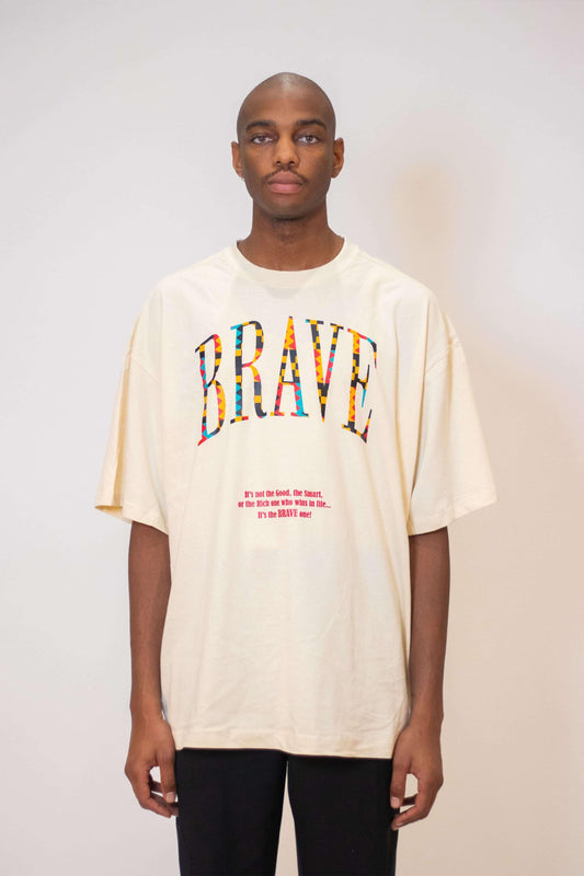 Brave Huge Tee Herren in Sand