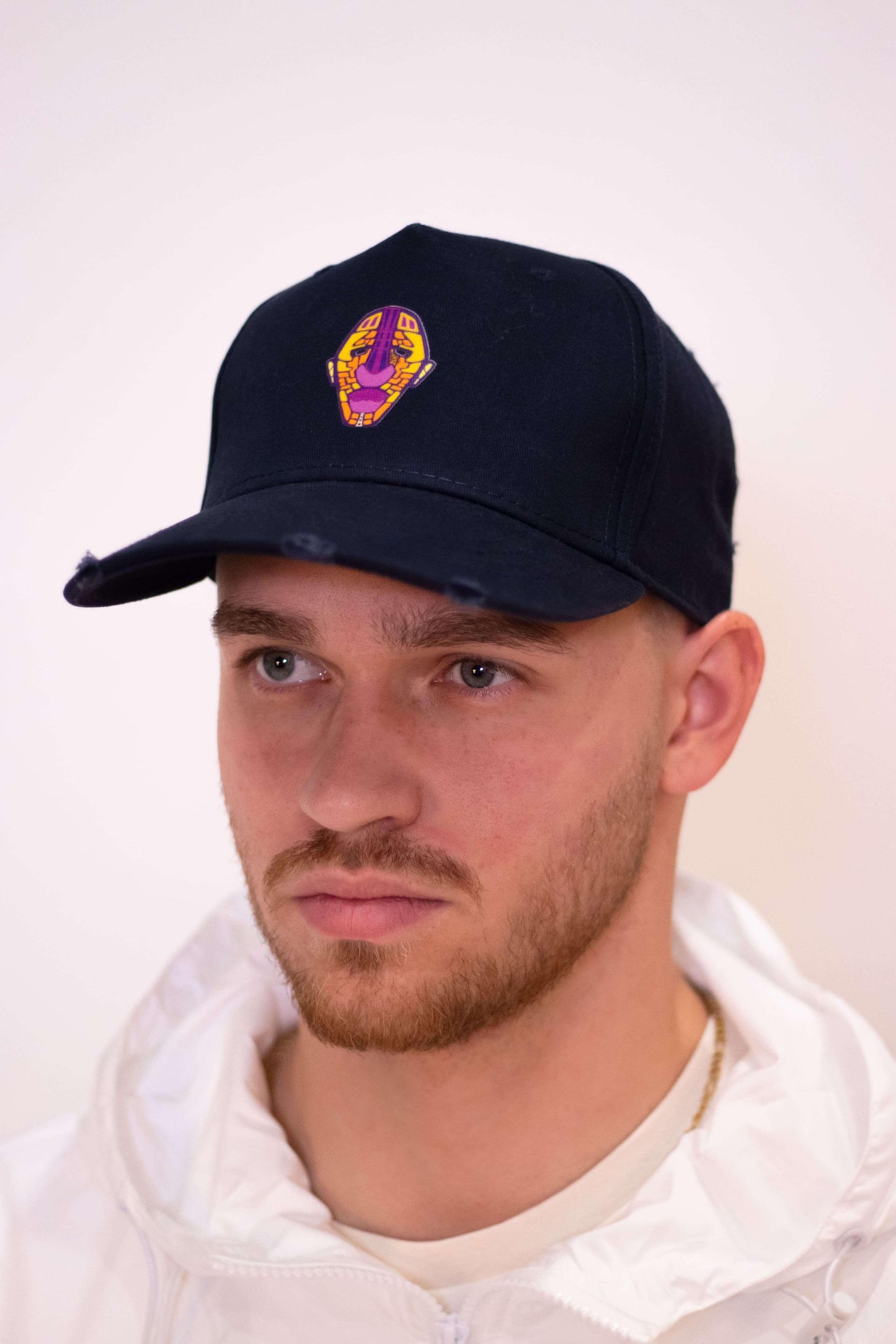 Sue Adinkra Cargo Cap Men in Navy