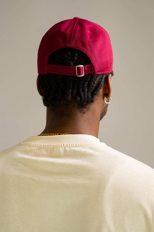 Sue Adinkra Cargo Cap Herren in Burgund