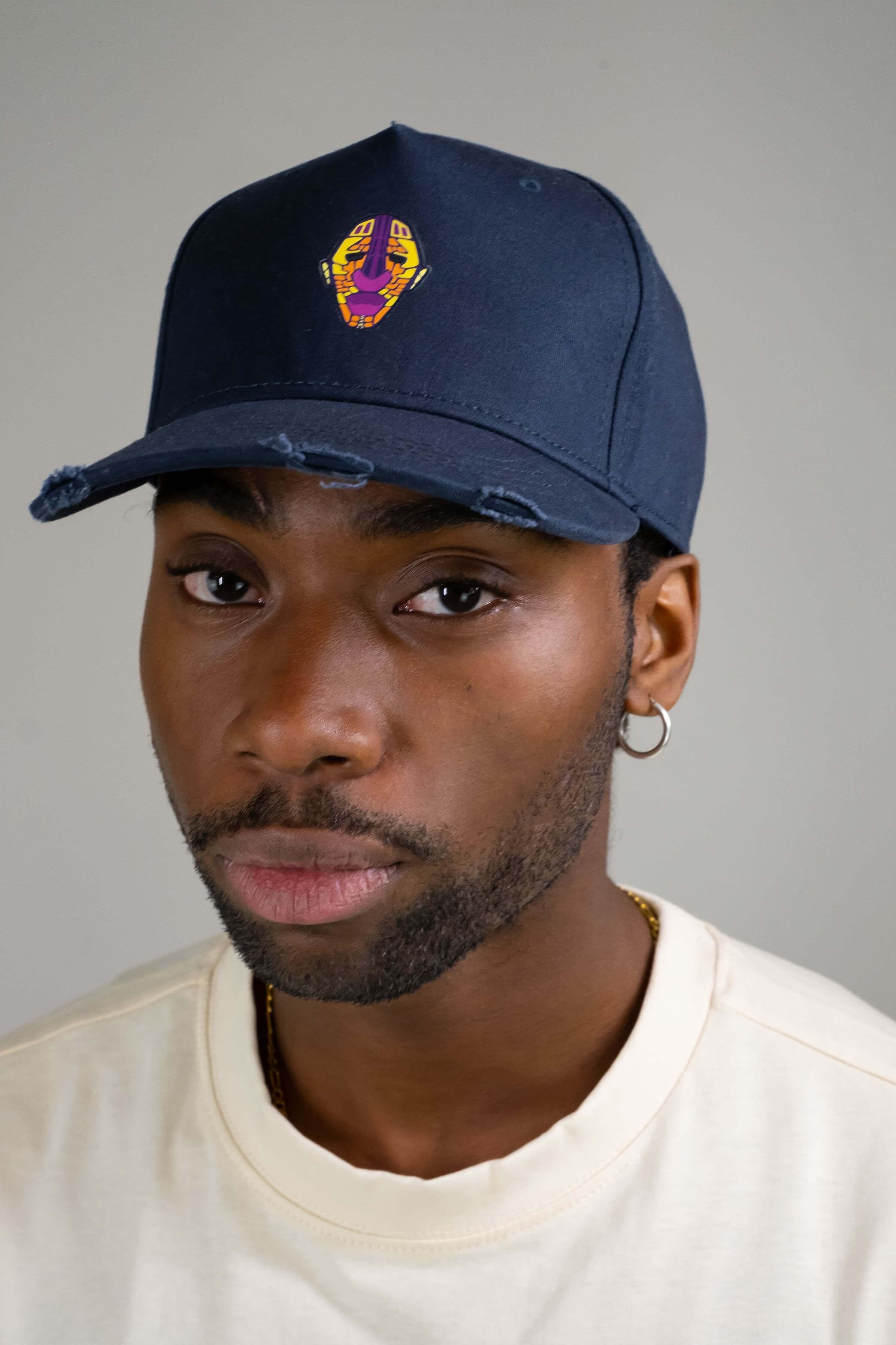 Sue Adinkra Cargo Cap Men in Navy – Urbeon