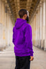 Men Kente Hoodie in Deep Purple