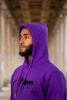 Men Kente Hoodie in Deep Purple