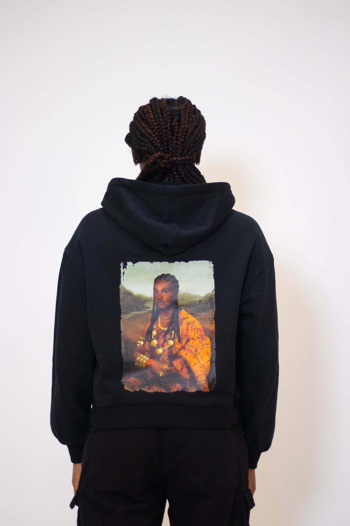 Mama Lisa Organic Oversized Hoodie Damen in Schwarz