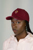 Sue Adinkra Cargo Cap Women in Burgundy