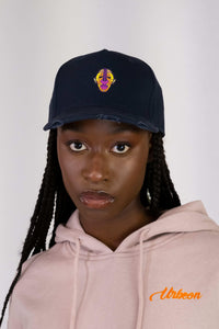 Sue Adinkra Cargo Cap Damen in Marine