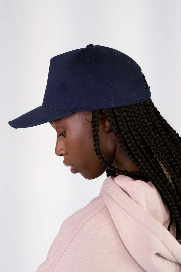 Sue Adinkra Cargo Cap Damen in Marine