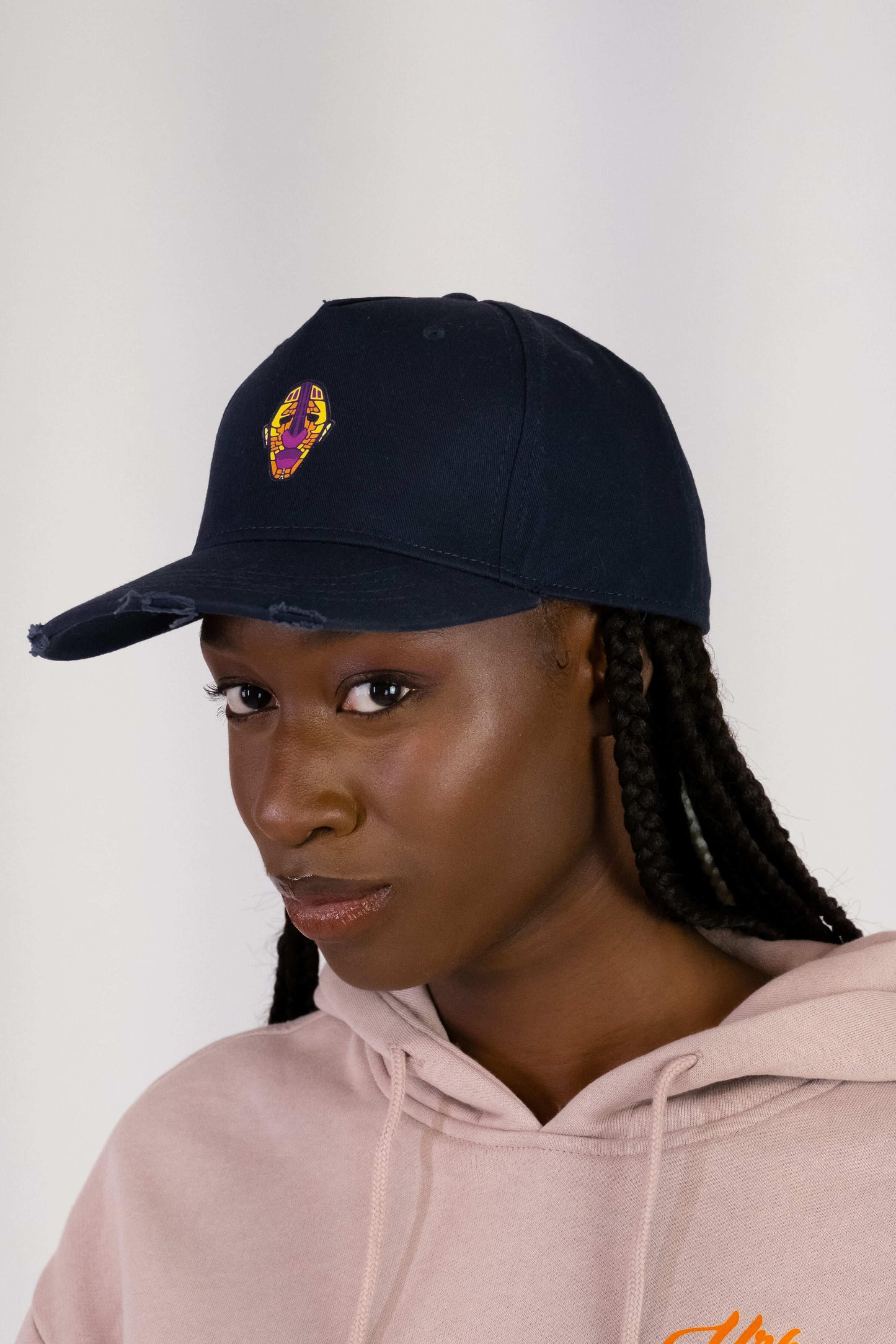 Sue Adinkra Cargo Cap Damen in Marine