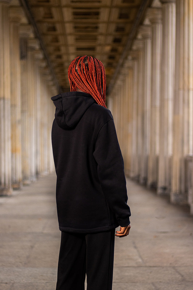 Damen Avoque Hoodie in Schwarz