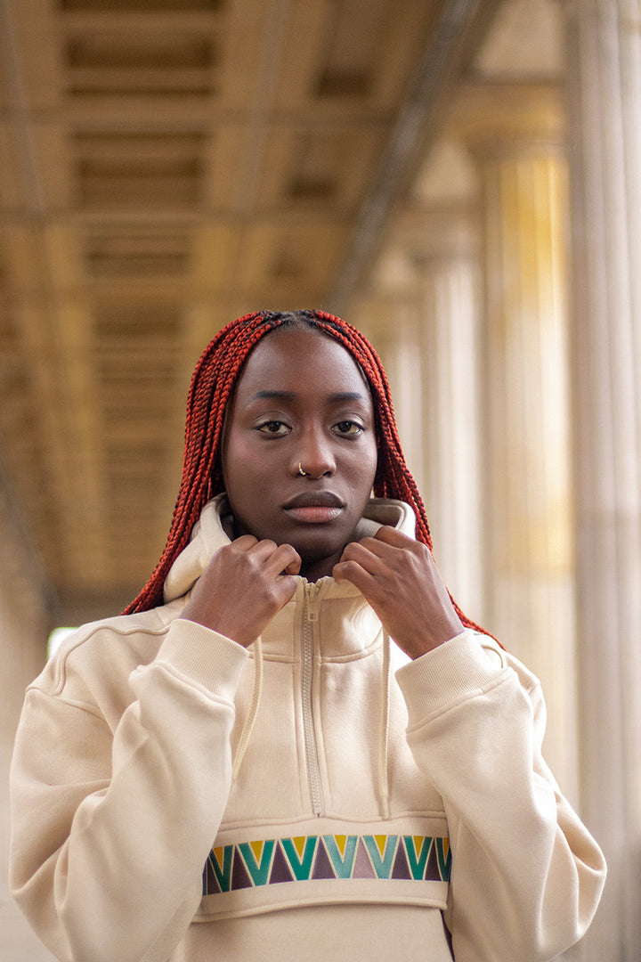 Damen Avoque Hoodie in Sand