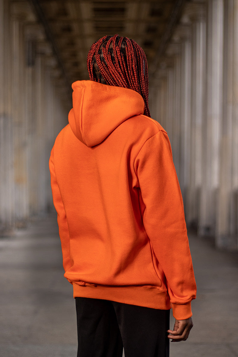 Orange hoodie women hotsell