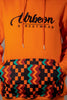 Damen Kente Hoodie in Orange